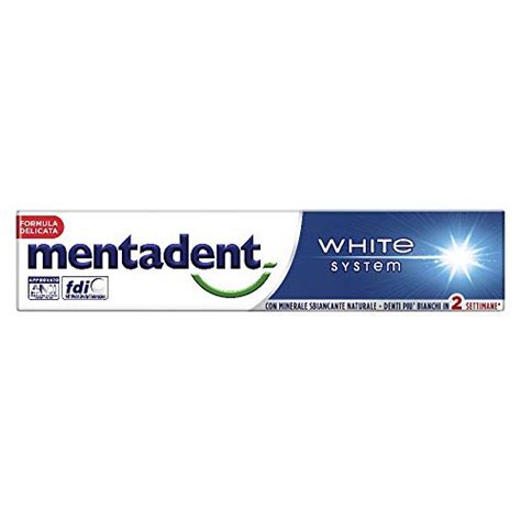 Dentifricio Mentadent White System Carbone Attivo Classifica Pi