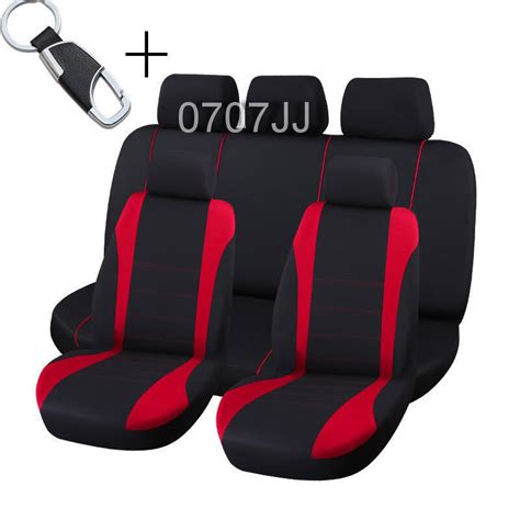 10 Part Universal Car Seat Covers Front Rear Head Rests Full Set Auto Seat Cover Ebay