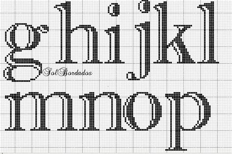 A Cross Stitch Alphabet With The Letters G And K