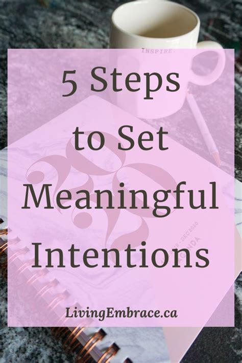 5 Steps To Set Meaningful Intentions Living Embrace Setting Intentions Intentions