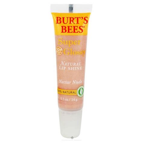 Burt S Bees Super Shiny Natural Lip Gloss Nectar Nude Oz