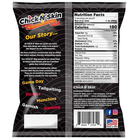 Chick N Skin Fried Chicken Skins Chinese Salt Pepper Flavor Pack