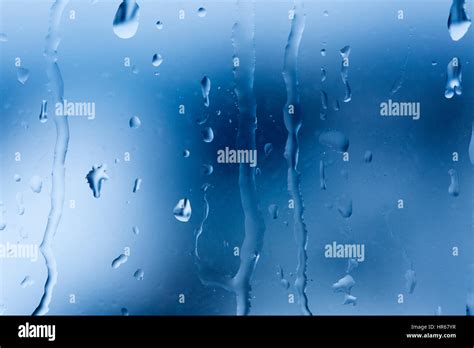 Rain Drops On Windows On A Rainy Autumn Day Stock Photo Alamy