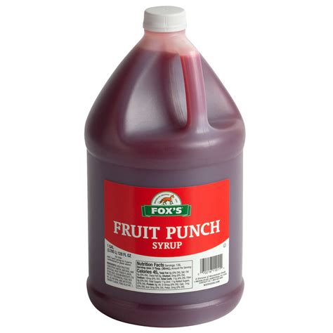 Foxs 1 Gallon Fruit Punch Syrup