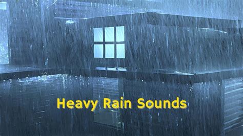 Sleep Instantly With Heavy Rain And Thunderstorm Sounds On Roof For