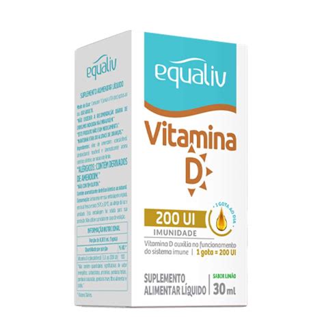 Equaliv Vitamina D 200UI 30ml Gotas UniNatural