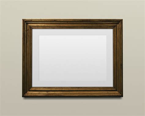 Gold picture frame mockup illustration | Premium PSD Mockup - rawpixel