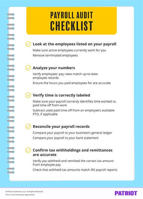 Payroll Audit Definition Benefits Procedure Checklist