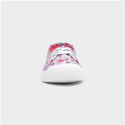 Lilley Womens Multi Floral Canvas Shoes-165038 | Shoe Zone