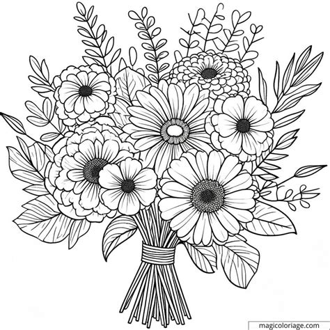 Coloriage Fleur à imprimer 53 Dessins de Fleurs à colorier