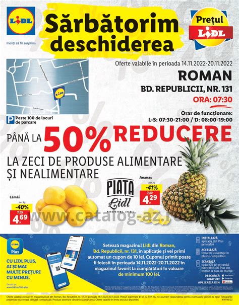 Catalog Program Lidl Roman Noiembrie