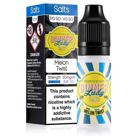 Buy Dinner Lady Salts Melon Twist Eliquid Vapour UK