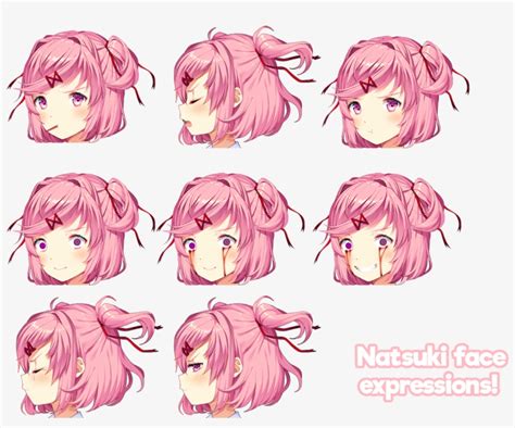 Download Ddlc - Natsuki Sprites | Transparent PNG Download | SeekPNG