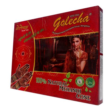 Buy Golecha Henna Cones Natural Traditional Brown Uk Uk