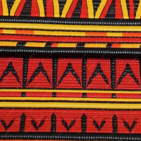 Premium AI Image | African ndebele pattern fabric