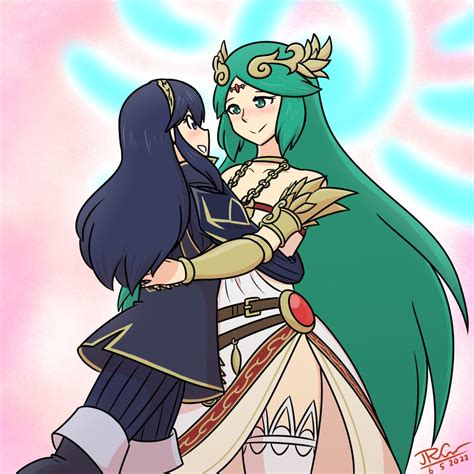 Lucina And Palutena Kiss