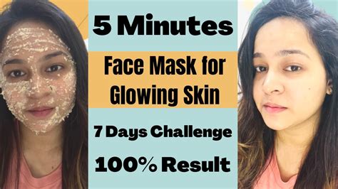 5 Minutes Face Mask For Glowing Skin Glowing Skin Home Remedy