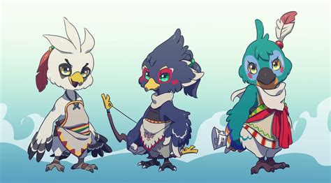 Revali Kass And Teba The Legend Of Zelda And 1 More Drawn By Ukata