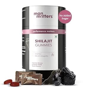 Man Matters Shilajit Gummies With Pure Himalayan Shilajit Ashwagandha