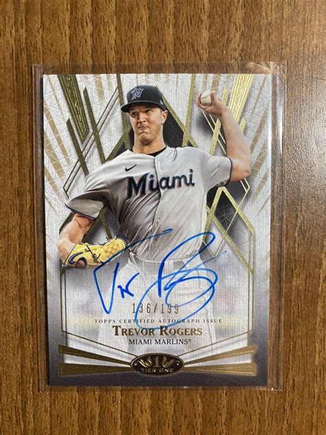 199枚限定 2022 Topps Tier One Trevor Rogers 直書きサイン auto Topps 売買されたオークション