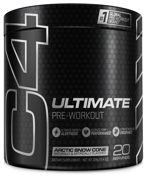 Cellucor C4 Ultimate Pre Workout Powder Arctic Snow Cone Super