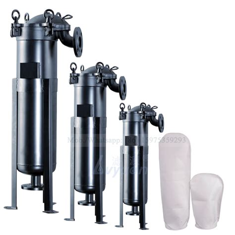 Industrial 5 Microns Bag Liquid Water Filter Stainless Steel 304 316L