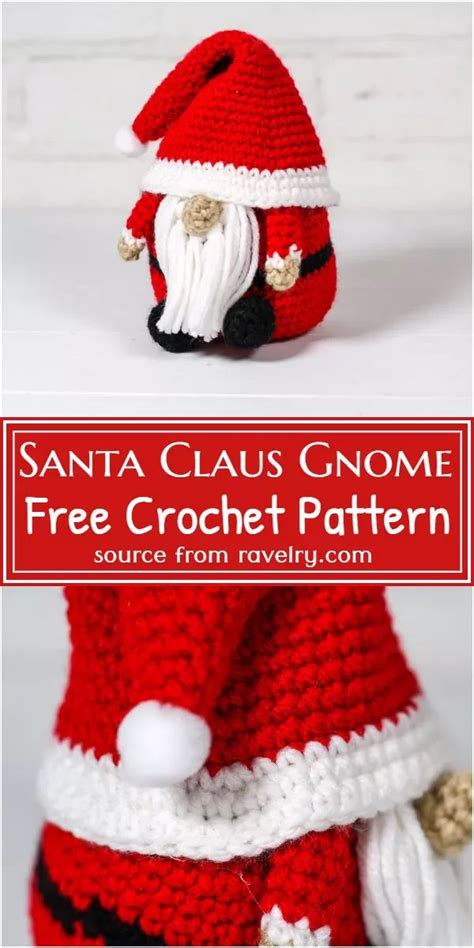 15 free crochet santa claus patterns – Artofit