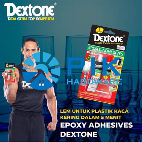 Jual Lem Epoxy Rapid Menit Dextone Clear Gr Lem Besi Campur