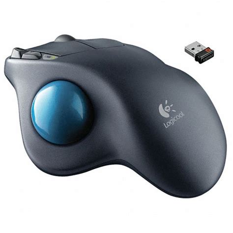 LOGITECH Wireless Trackball Mouse, Optical, Black, USB - 6PKP1|LOG ...