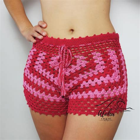 Shorts De Crochê Loja Aloha Croche Elo7 Produtos Especiais