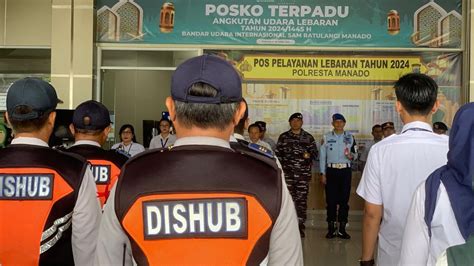 Posko Terpadu Angkutan Udara Lebaran Di Bandara Samrat Manado Siap