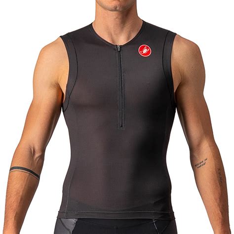 Castelli Maillot Sans Manches Homme Free Tri Noir Bike