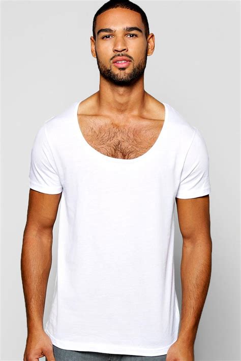 Mens Basic Scoop Neck T Shirt Boohoo Uk