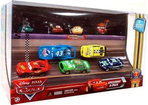 Disney Pixar Cars Multi Packs Piston Cup Nights Speedway 9 Pack Exclusive 155 Diecast Car Set