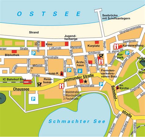 Map Binz, Mecklenburg-Vorpommern, Germany. Maps and directions at hot-map.