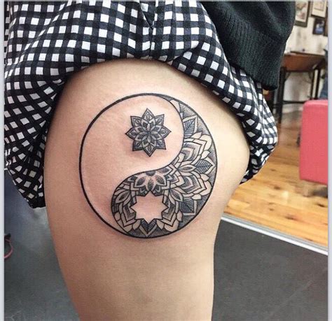 Mandala Ying Yang Ideias De Tatuagens Tatuagem Yin Yang Tatuagens