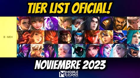 Tier List Oficial Noviembre Los Mejores Heroes Del Meta Segun Moonton