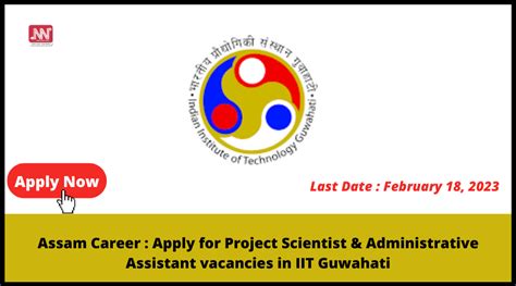 Assam Career Apply For Project Scientist Administrative Assistant