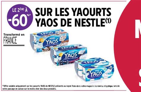 Promo Yaourts Yaos De Nestlé chez Intermarché Contact iCatalogue fr