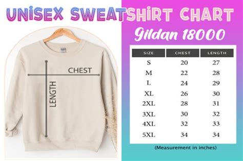 Gildan 18000 Size Chart Sweatshirt Graphic by evarpatrickhg65 ...