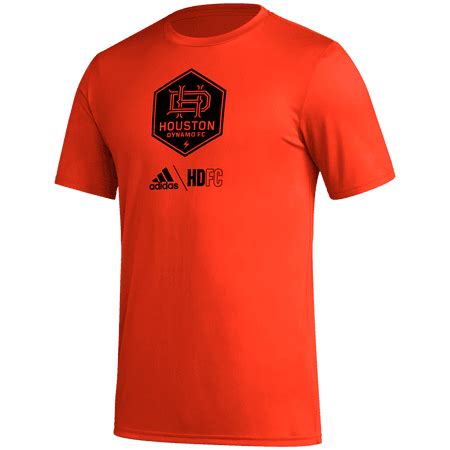 Adidas Houston Dynamo Men S Short Sleeve Club Icon Tee