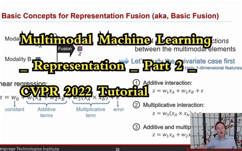 Multimodal Machine Learning Representa