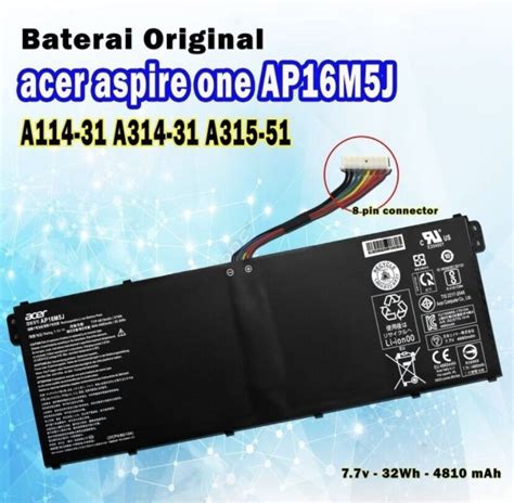 Original Baterai Acer Aspire A A A A Ap M J