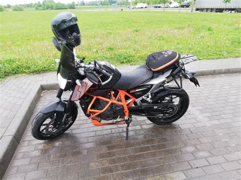 Купить б у KTM 690 Duke инжектор 6 передач в Минске жёлтый naked bike