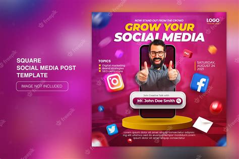 Premium Psd Creative Concept Social Media Instagram Live For Digital