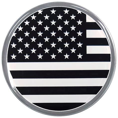 American Flag Car Decal (3" Round - Subdued) – Fan Emblems