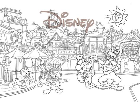 Disneyland Coloring Pages First Disneyland Disneyland Attractions