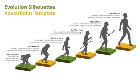 Evolution Silhouettes Powerpoint Template Ppt Templates