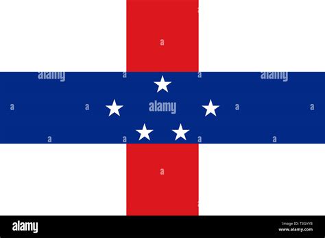 The National Flag Of Netherlands Antilles The Country Consists Of