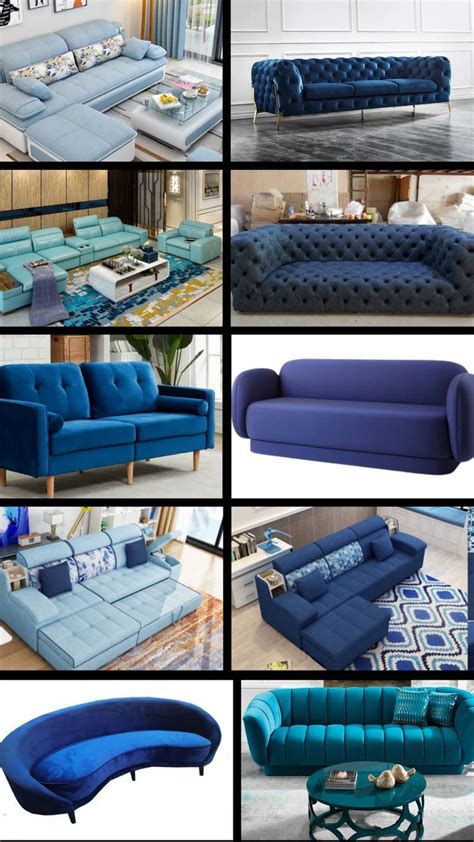 25 Blue Couch Styling and Decor